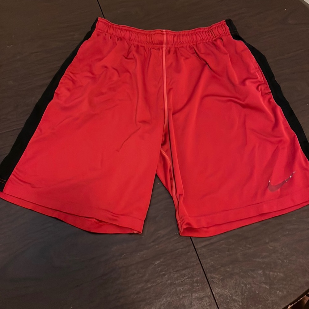 Nike red shorts size m